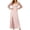 Pink, variant on Women's Lace Sleeve Maxi Dress Square Neck Ruched Slit Lace Patchwork Formal Evening Gown for Wedding Guest
