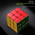 thumbnail image 4 of Cubo de Rubik de tercer orden colorido, galvanizado, fuerza magnética suave, competición profesional, giro rápido, juguete educativo suave para niños, 4 of 6