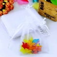 thumbnail image 2 of Organza Gift Bags Drawstring Pouches Multiple Sizes 2x3 3x4 3x5 4x5 4x6 5x7 7x9 Inch Jewelry Packaging Bags for Wedding Party Favors Birthday Baby Shower Christmas Holiday White Sheer Fabric, 2 of 3