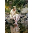 thumbnail image 2 of Zorn, Anders Leonard 18x24 White Modern Wood Framed Museum Art Print Titled - Dagmar, 2 of 4