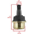 thumbnail image 4 of Caltric Two Lower Ball Joints Compatible With Honda 350 Trx350Fe Trx-350Fe Rancher 4X4 2000-2006, 4 of 4