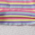 thumbnail image 6 of SYMOID Kids Girl Purple Outfit Set 6-24 Months - Knit Cotton Long Sleeve Striped Top & Lavender Flared Pants, Soft Skin-Friendly for Daily Wear/Playdates,Size 12 Months, 6 of 9