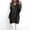 E-691Black, variant on FAOWME Womens Knit Sweater Long Sleeved V Neck Solid Color Fashion Elegant Pullover For Autumn Winter Daily Wear Black L