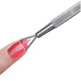 thumbnail image 3 of Stainless Steel Triangle Cuticle Peeler Scraper Remove Gel Nail Polish Nail Art Remover Tool 3 Pack., 3 of 5