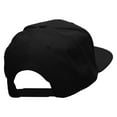 thumbnail image 4 of Compass Embroidered Superior Cotton Twill Flat Bill Snapback Prostyle Cap - Black OSFM, 4 of 5