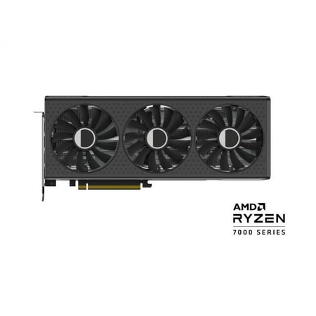 XFX - SPEEDSTER QICK309 AMD Radeon RX 7600XT 16GB GDDR6 PCI Express 4.0 Graphics Card - Black
