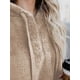 thumbnail image 2 of Sudadera con capucha Century Star para mujer, sudaderas con capucha borrosas, color caqui, 2 of 7