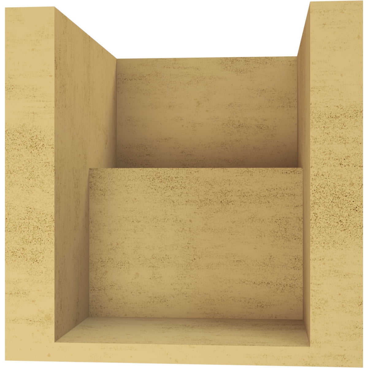 7"W x 7"D x 7"H Wide Chapel Hill Rough Cedar Woodgrain TimberThane Corbel, Primed Tan