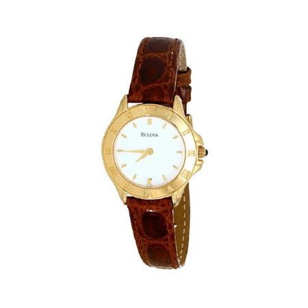 Bulova Ladies Brown Leather Strap