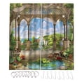 thumbnail image 1 of Muro colgante de ventana Cortina Decoración cortinas Enfante Máquina Lavable Cortinas Suministros para sala de estar Dormitorio Baño L Tipo C 2 Piezas Methold HA010899-11, 1 of 7