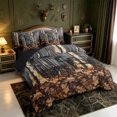 thumbnail image 2 of Manfei Farmhouse Wild Duck 7-Piece Twin Bedding,Rustic Animal Bedding Comforter Set,Black Reversible, 2 of 7
