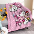 thumbnail image 4 of Nuevo Manta de felpa de gato KT Sanrio, colcha suave con dibujos animados para niños, dormitorio de estudiantes, manta para siesta, Sábana bonita, ligera y cómoda, 4 of 4