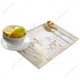 thumbnail image 3 of 4/6pcs Placemats Set National Style Bamboo Bird Branch Table Mats Cotton Linen Kitchen Accessories Home rative Coaster, 3 of 6