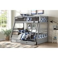 thumbnail image 4 of Pemberly Row Twin over Full Bunk Bed with 2 Drawers in Gray, 4 of 4