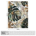 thumbnail image 4 of Nawypu  Green Gold Throw Blanket Tropical Palm Leaf Ultra Soft Warm Blanket Lightweight Plush Fuzzy Throw Blanket for Couch Sofa Christmas Decorations, 4 of 6