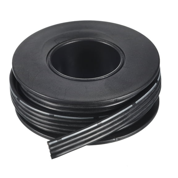 Uxcell 22AWG Silicone Ribbon Cable 4Pin 22 Gauge Flat Cable Flexible Silicone Wire 1.5m/4.9ft Black Tinned Copper Wire