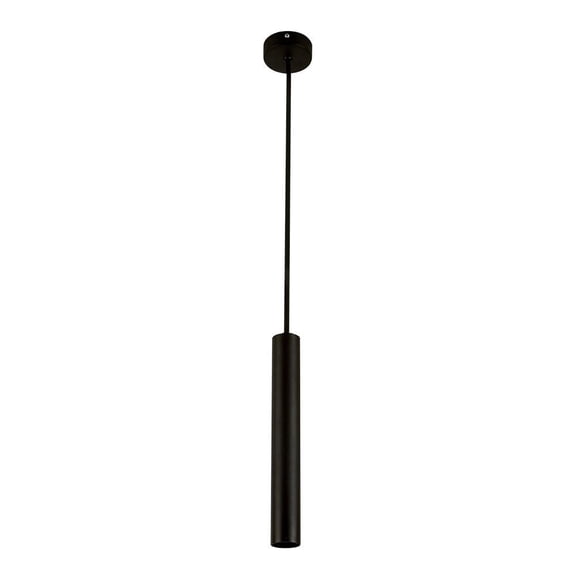Colgante Tecno con LED integrado 3W negra luz suave cálida EPSILON CTLLED-152/30/N