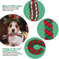 thumbnail image 3 of Christmas Toy，Christmas Dog Rope Toy Gift Chew Toy for Puppy Teething Cleaning and Training, 3 of 5