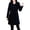 Black, variant on comerut Women Fall Coat Solid Color Double Buttons Thick Lapel Long Sleeves Keep Warm Plus Size Korean Women Overcoat Female Clothes