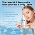 thumbnail image 2 of Jtopyrt Goat Milk Hand & Body Lotion Nourishing Face, Body & Hand Moisturizer for Dry & Sensitive Skin, 2 of 8