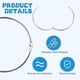 thumbnail image 2 of 15 Pack 4 Inch Loose Leaf Binder Rings Metal Paper Rings Extra Large Nickel Plated Steel Book Keych, 2 of 5