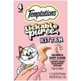 thumbnail image 2 of TEMPTATIONS Creamy Purrrr-ee Kitten 4ct Salmon and Dairy Flavor, 2 of 6