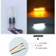 thumbnail image 3 of Plásticos Moto Señal Flujo de trasera LED Luces diurnas Amarillo + blanco Cola Tira de luz LED para motocicleta, 3 of 8