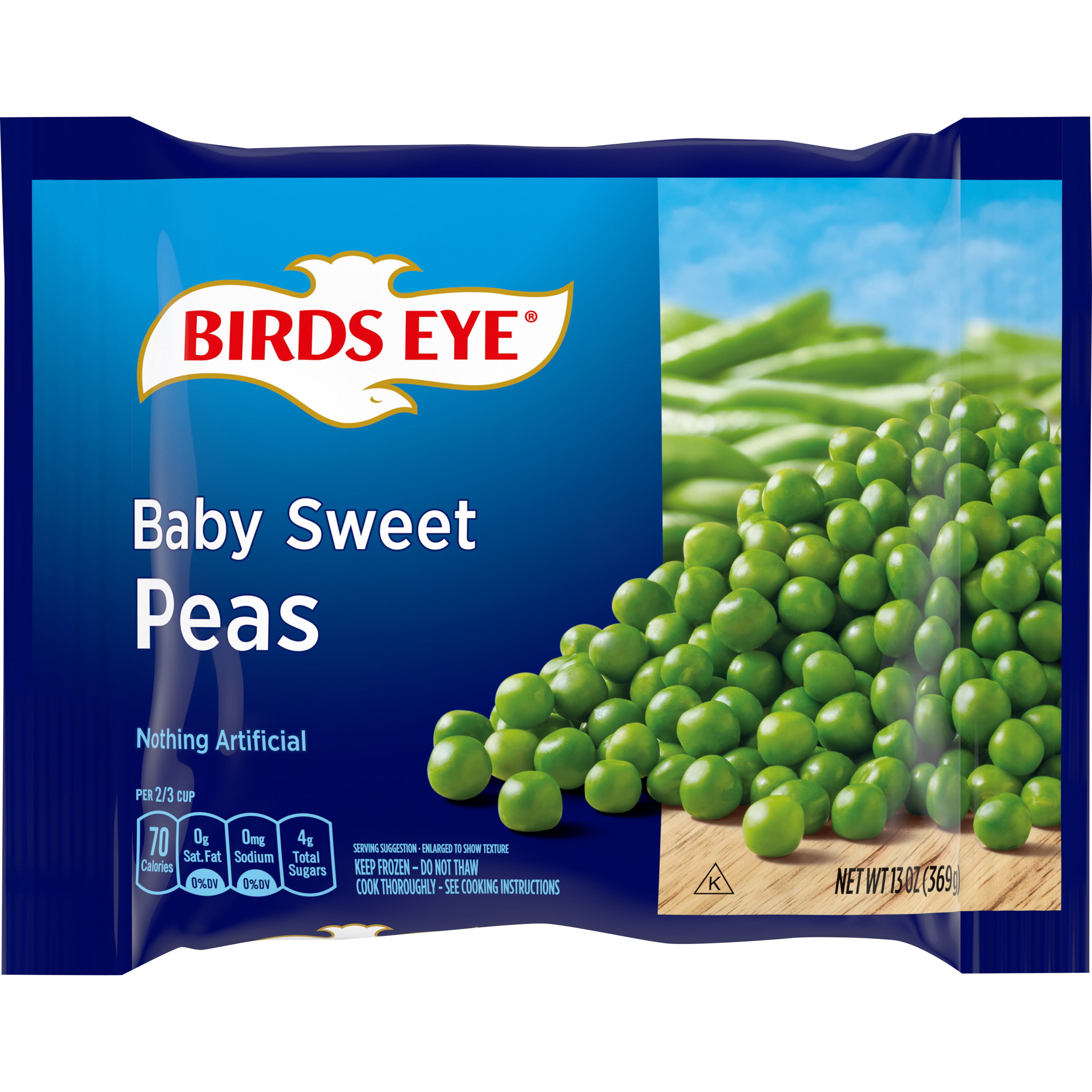 Birds Eye Baby Sweet Peas, Frozen, 13 oz.