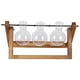 thumbnail image 1 of Terrario de plantas con soporte de madera, florero de vidrio, jardinera de vidrio de escritorio para decoración del hogar y la oficina (marco de madera, 3 botellas), 1 of 15