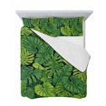 thumbnail image 7 of Quilts Full Size Bedding Set, Tropical Palm Leaves Lightweight Quilted Comforter, Summer Green Botanical Leaf Soft Reversible Bedspread Coverlet with Pillow Covers for All Season, 78" x 90", 7 of 7