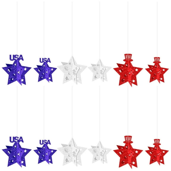 NSESSHome Independence Day Decorations Independence Day Flag Festival Courtyard Interior Decoration Independence Day Party Decoration Door Hanging Banner