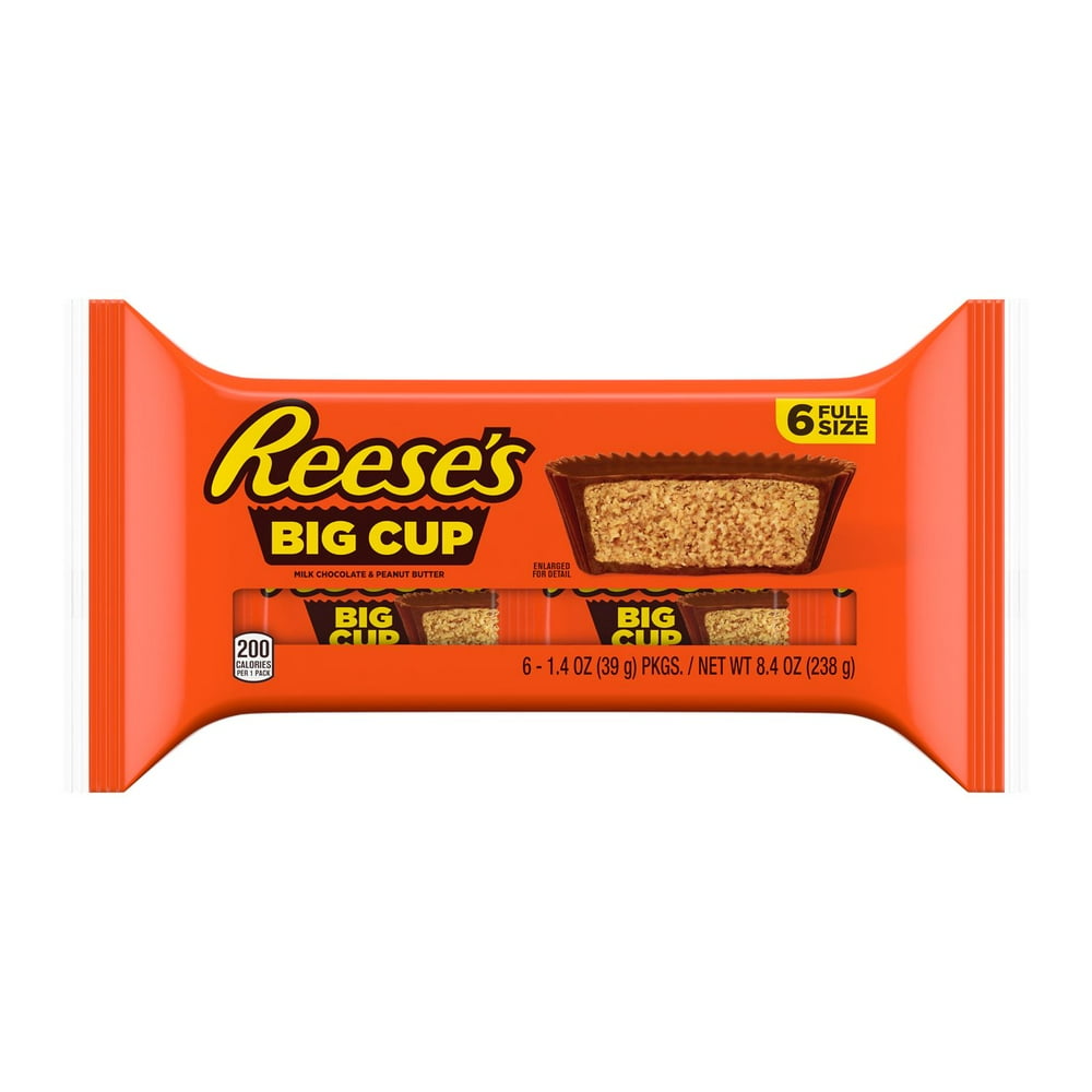 REESE'S, BIG CUP Milk Chocolate Peanut Butter Cups Candy, Gluten Free