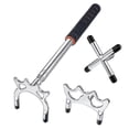 thumbnail image 1 of Retractable Billiard Cue Stick Bridge With 3pcs Removable Brass Bridge Head Billiard Table Pool Cue Accessories,silver, 1 of 5