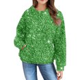 thumbnail image 6 of Mercatoo Hoodies for Girls 𝗣reppy Long Sleeve Warm Print Loose Fit Sweatshirt Fall Casual Tops with 𝗞angaroo Pocket, 6 of 7