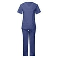 thumbnail image 2 of STARTIST Ensemble de Sarraus pour Femmes Haut et Pantalon de Sarrau Extensibles Ensemble d'Uniforme d'Infirmière Uniformes de Soins S, 2 of 9