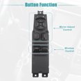 thumbnail image 4 of Unique Bargains Front Left Driver Side Master Power Window Switch Fit for Dodge Dakota R/T 2001-2003 Black, 4 of 7