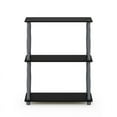 thumbnail image 4 of Furinno Durable 23.6 W x 11.6 D x 29.5 H 3-Shelf Freestanding Shelving Unit, Black and Gray, 4 of 7