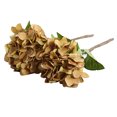 thumbnail image 1 of Ramo de hortensias artificiales, flores de seda, boda, fiesta nupcial, decoración del hogar (café), 1 of 2