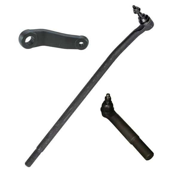 3 Pc Front Steering Tie Rods Pitman Arm Kit Compatible with 4WD Models 2nd Design Fits select: 2003-2008 DODGE RAM 2500, 2003-2008 DODGE RAM 3500