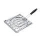 thumbnail image 4 of Parrilla para portátil para camping, color plata, herramienta para asar verduras, resistente y práctica, con mango plegable, ideal para, 4 of 8