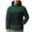 Army Green, variant on Iyufng Men's Color Block Hooded Puffer Jackets Horizontal Quilted Zip Up Winter Windproof Coat with Side Pockets and Elastic Cuffs