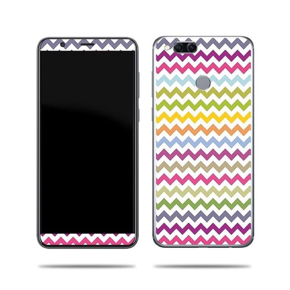 MightySkins HUMATESE-Rainbow Chevron Skin Decal Wrap for Huawei Mate SE 9 Sticker - Rainbow Chevron