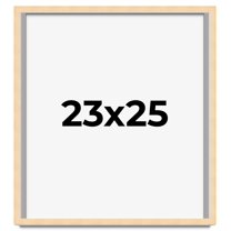 23x25 Frame Beige Real Wood Picture Frame Width 0.75 inches | Interior Frame Depth 0.5 inches |