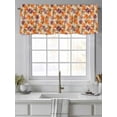thumbnail image 4 of Maple Leaf Valances for Windows Fall Watercolor Leaves Pastoral Rustic Linen Rod Pocket Curtains Valance Short Window Treatment Drapes for Living Room, Bedroom Bathroom 42"&nbsp;W x 12" L, 4 of 5