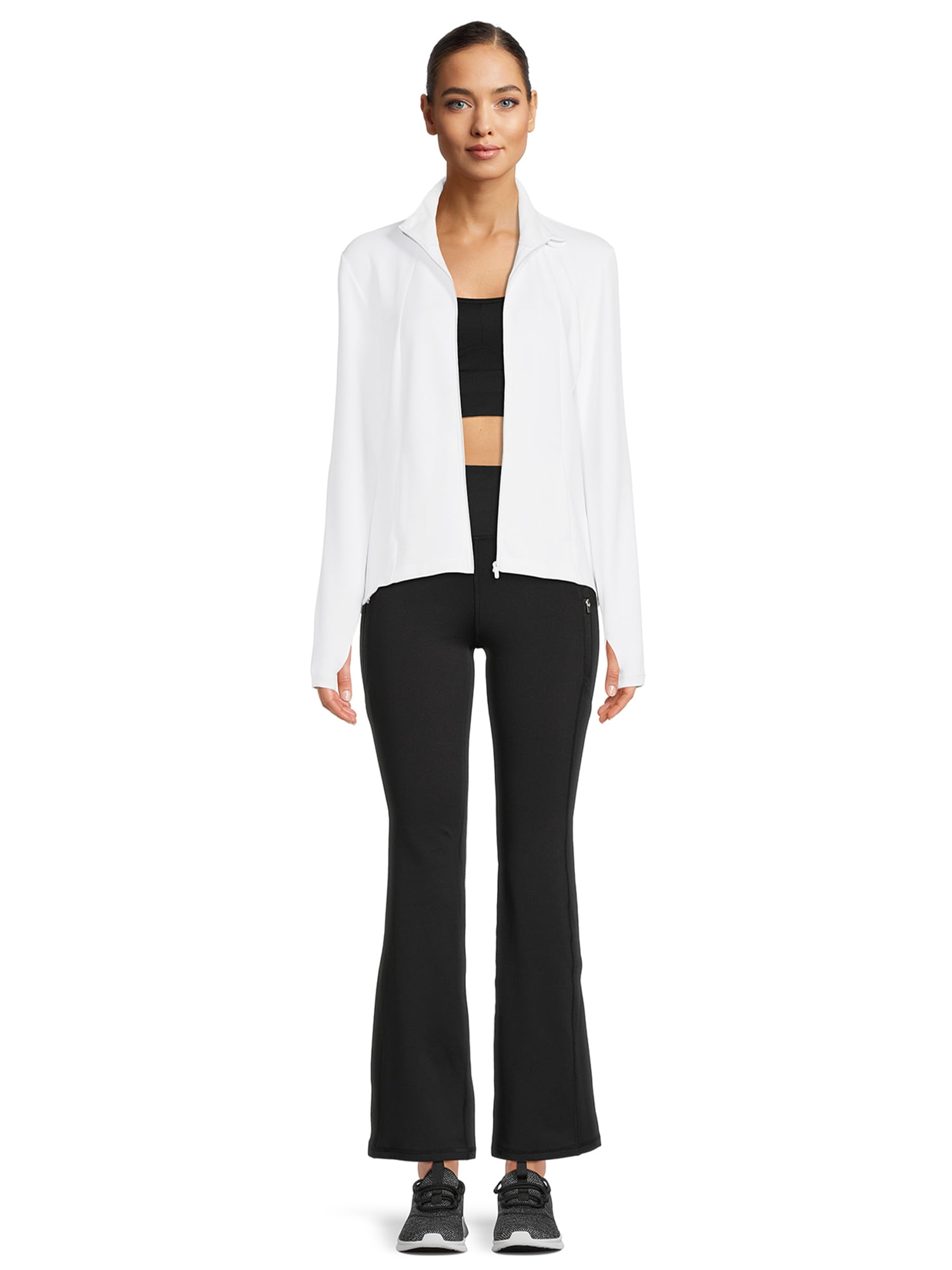 Avia Women’s Brushed Leggings with Zipper Pockets