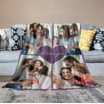 thumbnail image 3 of Personalised Blanket, Custom Blanket with Photos Text.Custom Blanket with Photo Collages.Father, Mom, Lover, Kids, Friends, Birthday, Christmas - Personalised Gifts for Women Men, 180x200cm, 3 of 6
