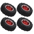 thumbnail image 4 of 1/16 RC Wheel Hub Set, Environmentally Friendly Aluminum Alloy Exquisite Craftsmanship RC Car Wheels And Tires  For Flat Sports Cars Red, 4 of 8