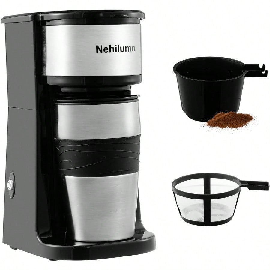 Aiwa 6-Cup Compact Coffee Maker Machine with 22-oz Carafe Coffee