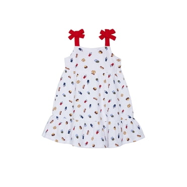 Way to Celebrate Baby and Toddler Girls Americana Dress, Sizes 0-3M-5T