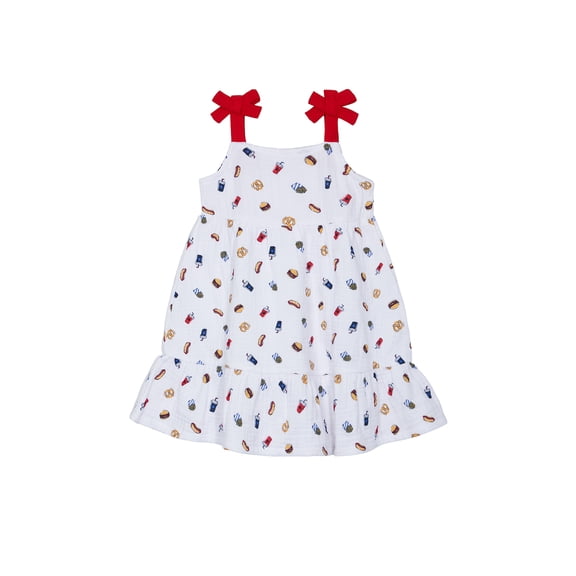 Way to Celebrate Baby and Toddler Girls Americana Dress, Sizes 0-3M-5T